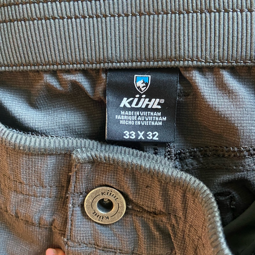 Men's Kuhl Deceptr Pants in Carbon/Dark Grey - Picture 10 of 14